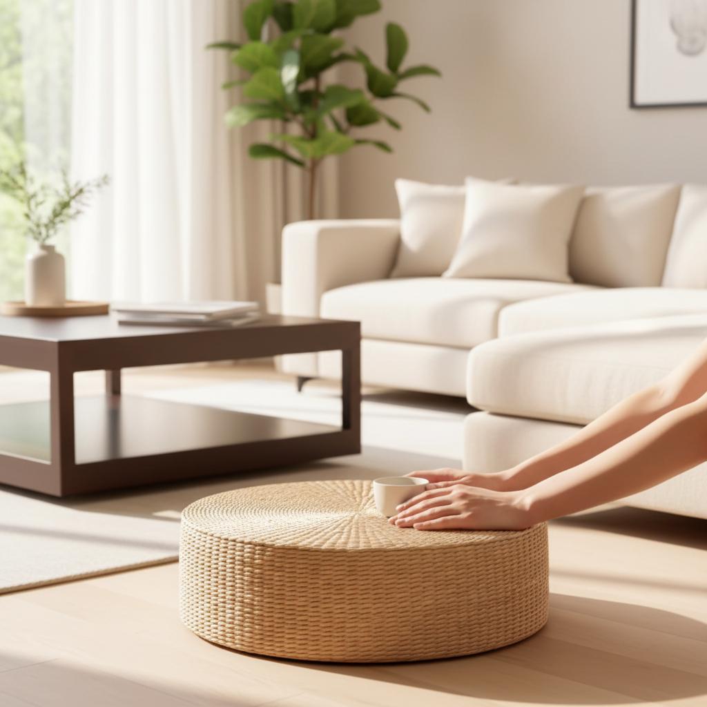 Đôn Mây Handmade Hình Tròn