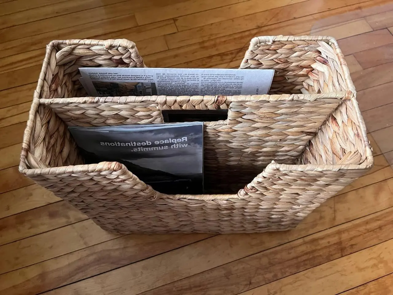 Giỏ Lục Bình Đựng Tạp Chí Handmade