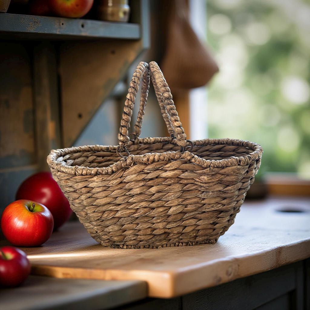 Giỏ lục bình Đựng Trái Cây Handmade