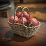 Giỏ lục bình Đựng Trái Cây Handmade