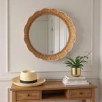 Gương Treo Tường Khung Mây Handmade