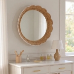 Gương Treo Tường Khung Mây Handmade